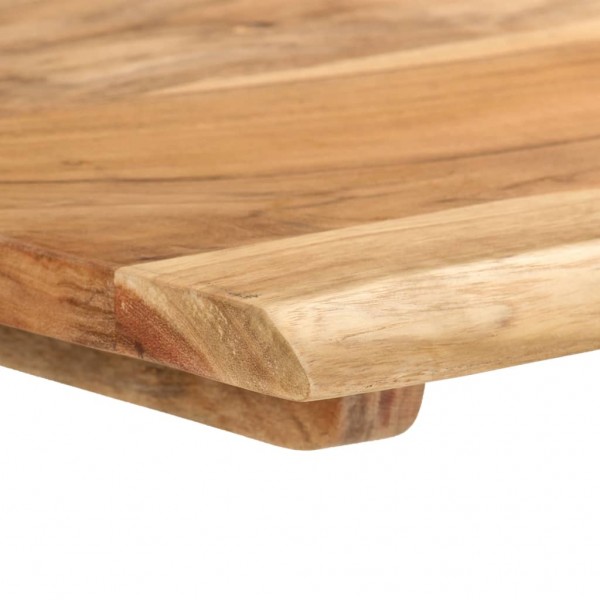 Mesa de comedor de madera maciza de acacia 140x70x76 cm M 4