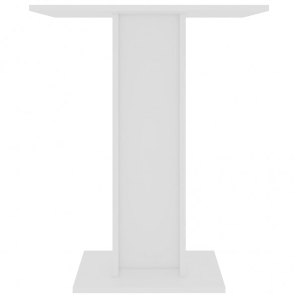 Mesa de bistró de madera contrachapada blanco 60x60x75 cm M 3