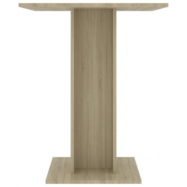 Mesa de bistró contrachapada color roble Sonoma 60x60x75 cm M 4