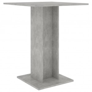 Mesa de bistró de madera contrachapada gris 60x60x75 cm H