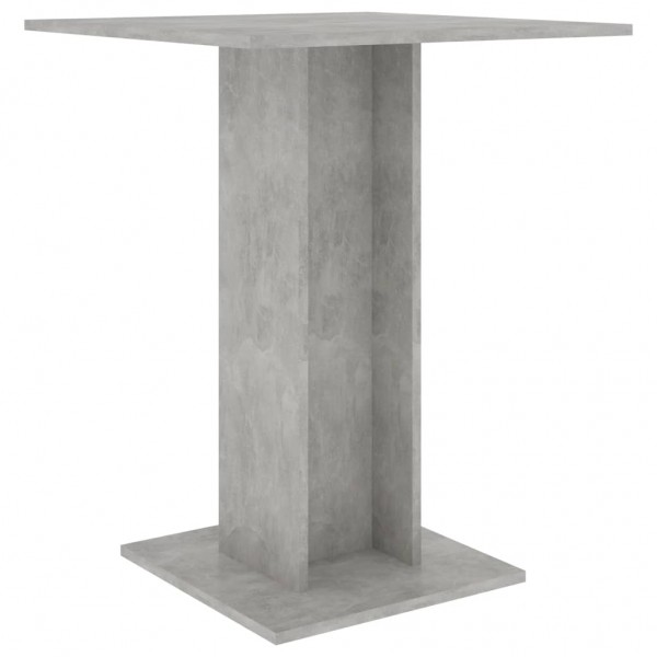 Mesa de bistró de madera contrachapada gris 60x60x75 cm M 2