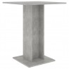 Mesa de bistró de madera contrachapada gris 60x60x75 cm 2