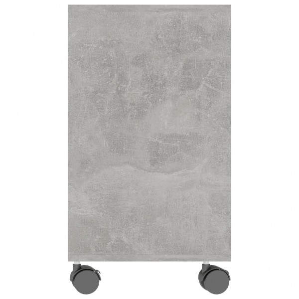 Mesa auxiliar de madera contrachapada gris hormigón 70x35x55 cm M 5
