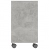 Mesa auxiliar de madera contrachapada gris hormigón 70x35x55 cm 5