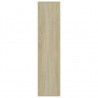Estantería madera contrachapada color roble Sonoma 50x25x106cm 5