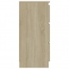 Aparador de madera contrachapada color roble Sonoma 60x35x76 cm 5