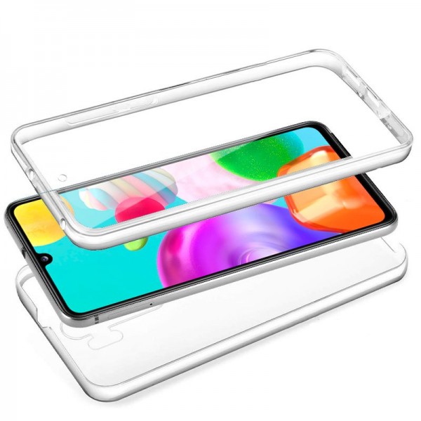 Funda COOL Silicona 3D para Samsung A415 Galaxy A41 (Transparente Frontal + Trasera) M 2