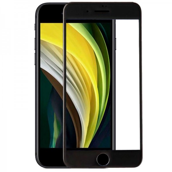 Protector Pantalla Cristal Templado COOL para iPhone SE (2020) / SE (2022) FULL 3D Negro D