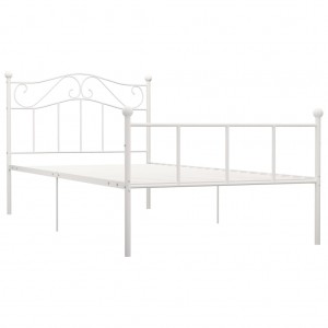 Estrutura de cama metal 90x200 cm branco H