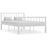 Estructura de cama de metal blanco 120x200 cm 1