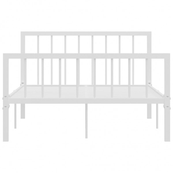 Estrutura de cama 120x200 cm metal branco M 3