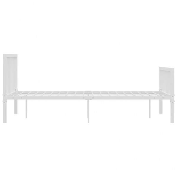 Estructura de cama de metal blanco 120x200 cm M 4