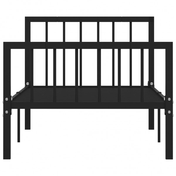 Estrutura de cama 100x200 cm metal preto M 3