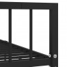 Estructura de cama de metal negro 100x200 cm 5