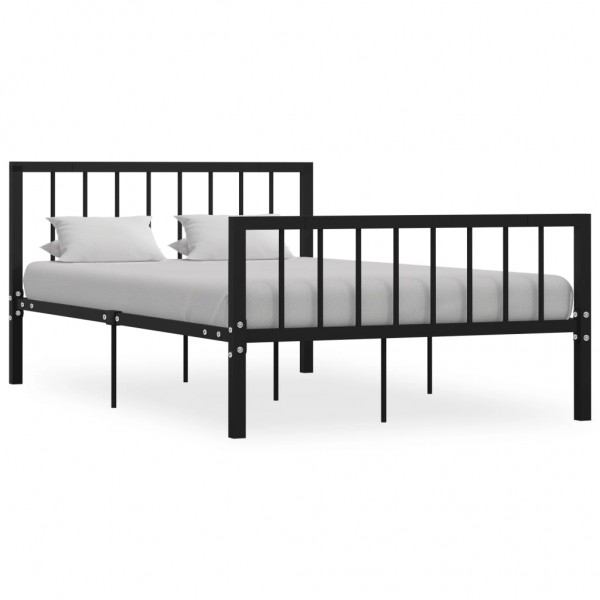 Estructura de cama de metal negro 120x200 cm D