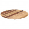 Superficie de mesa redonda madera maciza sheesham 15-16 mm 60cm 5