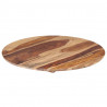 Superficie de mesa redonda madera maciza sheesham 25-27 mm 60cm 4