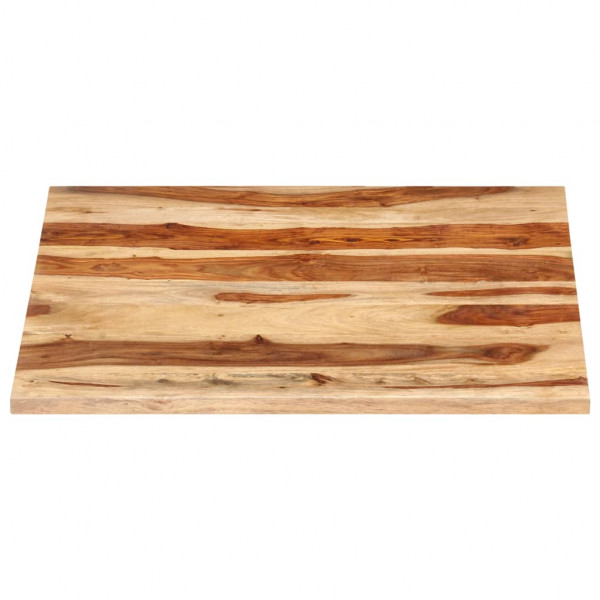 Superficie de mesa madera maciza de sheesham 25-27 mm 60x60 cm M 3