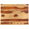 Superfície de mesa madeira maciça de sheesham 25-27 mm 60x70 cm 1