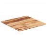 Superficie de mesa madera maciza de sheesham 25-27 mm 70x70 cm 2