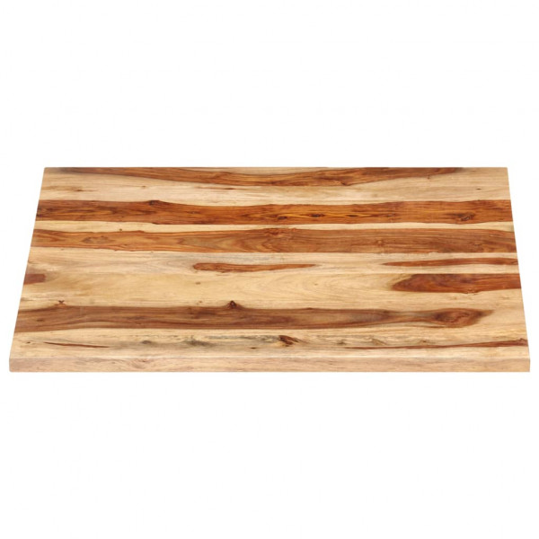 Superficie de mesa madera maciza de sheesham 25-27 mm 70x70 cm M 3