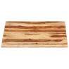 Superficie de mesa madera maciza de sheesham 25-27 mm 70x70 cm 3