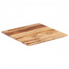 Superficie de mesa madera maciza de sheesham 25-27 mm 80x80 cm 2