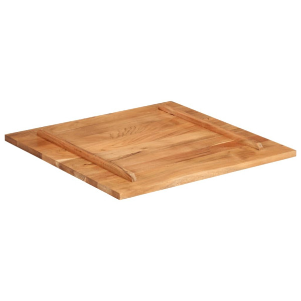 Superficie de mesa madera maciza de sheesham 25-27 mm 80x80 cm M 3