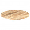 Superficie de mesa redonda madera maciza de mango 15-16 mm 70cm 5