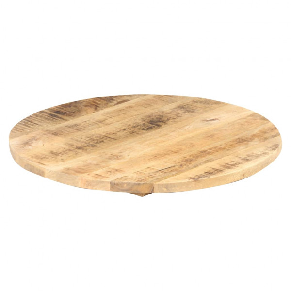 Superficie de mesa redonda madera maciza de mango 25-27 mm 40cm M 5