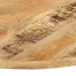 Superficie de mesa redonda madera maciza de mango 25-27 mm 60cm H