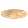 Superficie de mesa redonda madera maciza de mango 25-27 mm 60cm 5