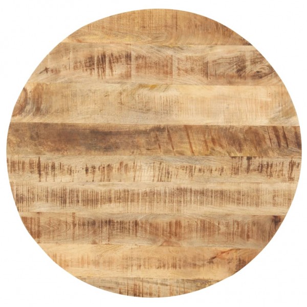 Superficie de mesa redonda madera maciza de mango 25-27 mm 80cm D
