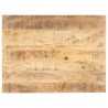 Superficie de mesa madera maciza de mango 15-16 mm 80x60 cm 1