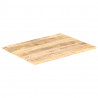 Superficie de mesa madera maciza de mango 15-16 mm 80x60 cm 2