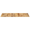 Superficie de mesa madera maciza de mango 15-16 mm 140x60 cm 2
