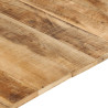 Superficie de mesa madera maciza de mango 15-16 mm 140x60 cm 5