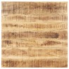 Superficie de mesa madera maciza de mango 25-27 mm 70x70 cm 1