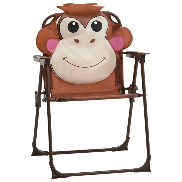 3 pcs conjunto bistrô de jardim infantil c/ guarda-sol castanho M 5