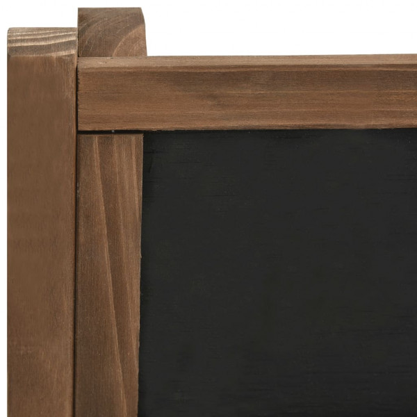 Suporte plantas c/ quadro-negro 3 prateleiras 40x30x90 cm abeto M 5