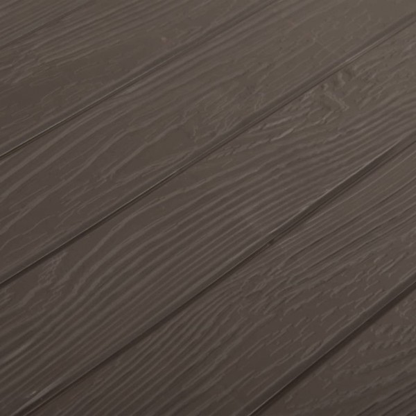 Caja de almacenamiento de jardín marrón 116x44x55 cm M 2