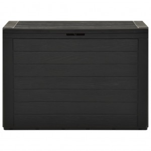 Caixa de arrumação de jardim 78x44x55 cm antracite H