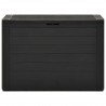 Caja de almacenamiento de jardín gris antracita 78x44x55 cm 2