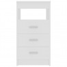 Móvel c/ gavetas 40x50x76 cm madeira processada branco 4