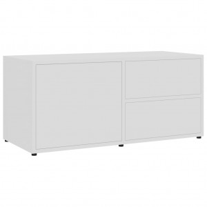 Mueble para TV madera contrachapada blanco 80x34x36 cm H