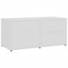 Mueble para TV madera contrachapada blanco 80x34x36 cm 2