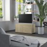 Mueble para TV madera contrachapada color roble 80x34x36 cm 1
