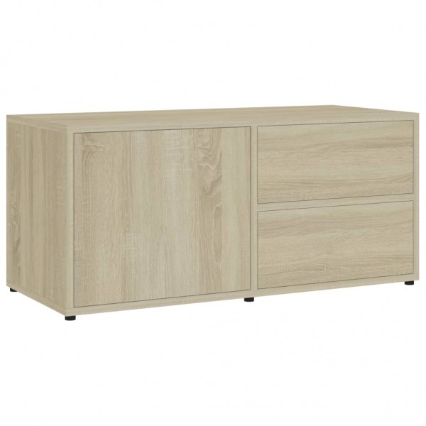 Mueble para TV madera contrachapada color roble 80x34x36 cm M 2