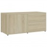Mueble para TV madera contrachapada color roble 80x34x36 cm 2