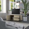 Mueble para TV madera contrachapada color roble 80x34x36 cm 3